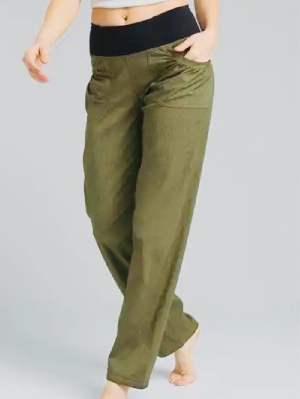 prAna Summit Hybrid Joggers Women’s Straight Leg Hike Pants Mossy Green XS